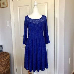 Free People blue lace dress
